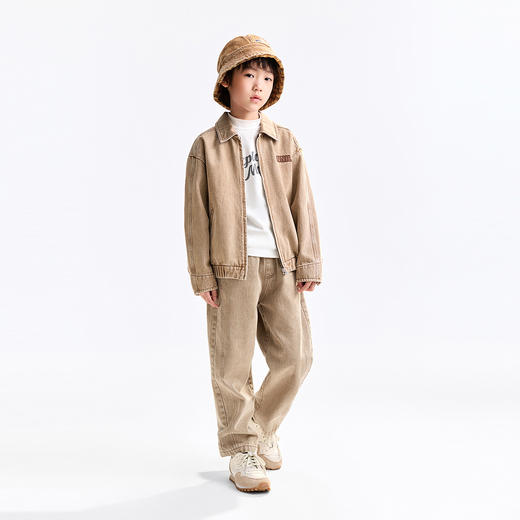 男童全腰梭织单裤秋季新款安奈儿童装EB536501 商品图5