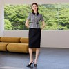 IWY/黑色包臀裙子女夏连衣裙灰色接拼职业装新款假两件西服裙 Q1399 商品缩略图1