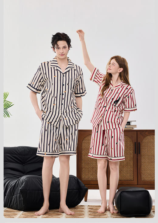 限时9折【天丝棉短袖短裤】A类 莱赛尔天丝棉 深睡凉感睡衣 凉而不冰 肌肤尽享丝滑DKW978-CC 商品图4