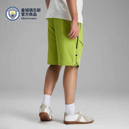 【官方正版】曼城俱乐部 | 绿色夏季运动短裤松紧系带腰清新户外抽绳裤 商品图4