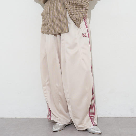 Needles H.D. Track Pant - Poly Smooth 蝴蝶刺绣女装阔腿裤 商品图0