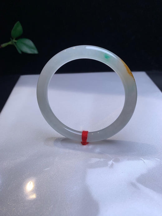 620251，53 冰底黄加绿细圆条，冰冰透透  有特色 商品图2