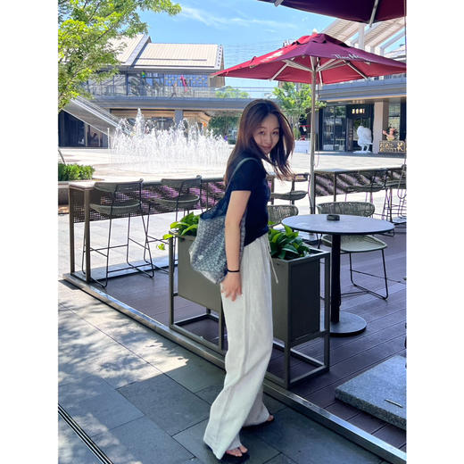 2506404    亚麻 棉 直筒休闲裤 商品图4