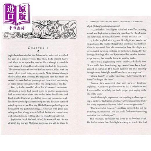 预售 【中商原版】猫武士四部曲星预言6册 赠音频 560~790L Warriors Omen of the Stars 英文原版传奇的猫族 儿童文学桥梁章节书小说 商品图2