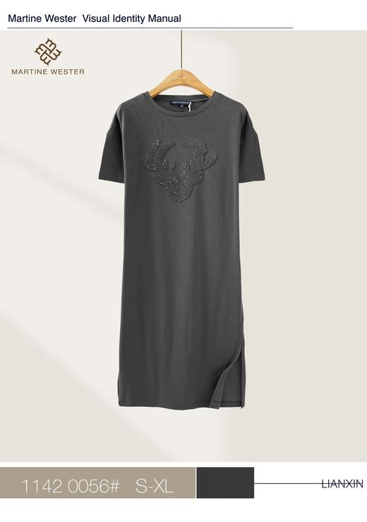 Martine Wester丝光棉开叉连衣裙11420056 商品图2