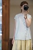 apuntob 丝棉混纺褶皱饰裙摆半身裙 商品缩略图6