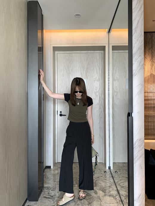 Lu🍋 Front-Pleat 系列 前侧压褶阔腿裤 商品图3