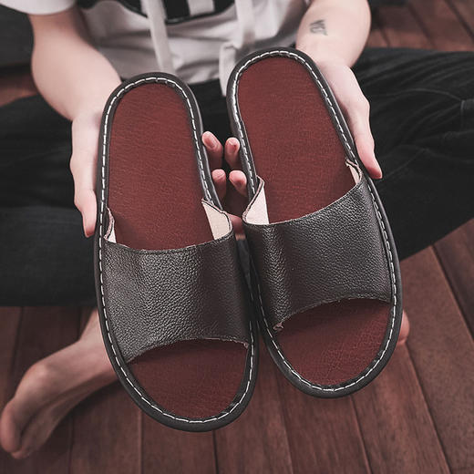 【买1送1，到手2双，单拍不发！】MONZECI KOIMS 牛皮拖鞋｜高端真牛皮柔软，轻盈，不磨脚【48-72小时发货】 商品图2