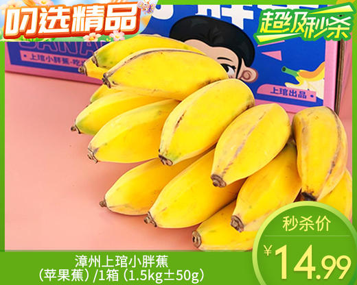 漳州上琯小胖蕉（苹果蕉）/1箱（1.5kg±50g） 商品图0