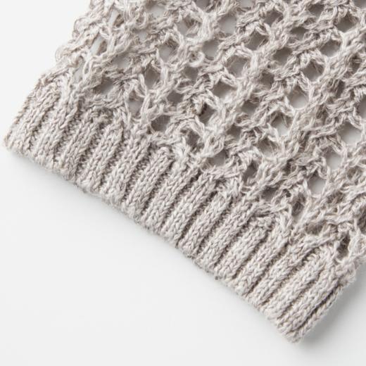 ROMI STUDIO“纵横交织”欧洲进口100%色纺亚麻镂空开衫 RWCRST3418 商品图3