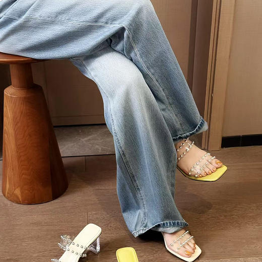 【卖完下架】良木礼阔腿牛仔裤（266精86060） 商品图0