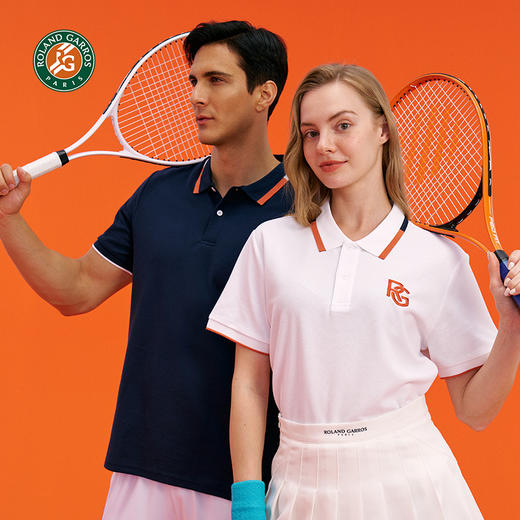 罗兰加洛斯旗舰店正品夏季短袖polo男宽松针织情侣款POLO领短袖女 商品图1