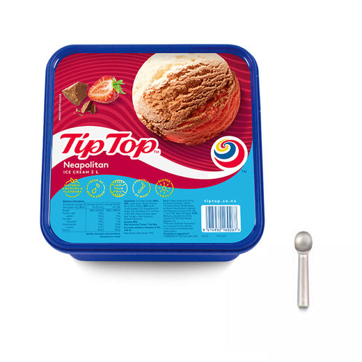 新西兰TIPTOP三色冰淇淋 2L/盒（1盒/2盒可选） 商品图2