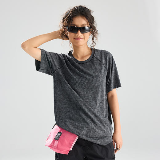 【特价！】LUCKY DEER/幸运鹿夏季情侣款提花宽松舒适T恤 商品图6