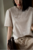 夏日法式轻奢新品❗️贵感上分❗️Dior同款面料🔥高级彰显品味❗️【新中式提花斜襟盘扣宽松短袖】体感绝绝子！不挑人的好穿好搭配👍 商品缩略图6