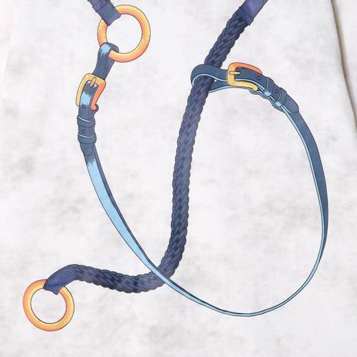 T3890夏季高级感新款男士扎染绳索印花短袖T恤宽松百搭圆领重磅上衣 商品图3