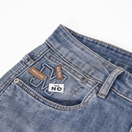 【新品上新】HX 夏季水洗牛仔九分裤合体S210520053101 商品图9