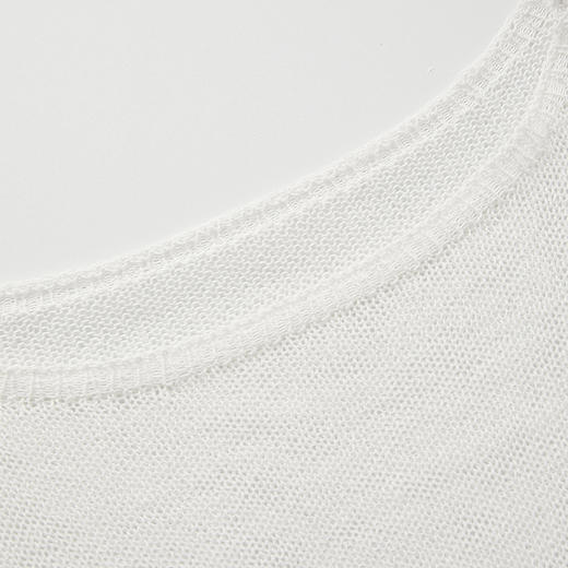 ROMI STUDIO“法式慵懒”轻薄镂空圆领长袖针织衫罩衫 RWCRST3812 商品图4