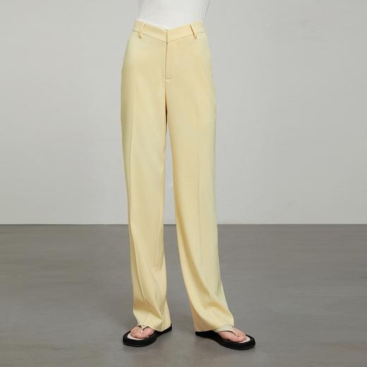 simplepieces高腰休闲裤女夏季新品宽松V字腰头拖地茄子裤SPS 商品图1