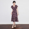 「高货wl」全新升级【铂金会员330/天猫439/差价109】(05448)洛诗琳法式复古气质印花裙2025夏季收腰度假风V领连衣裙 商品缩略图0