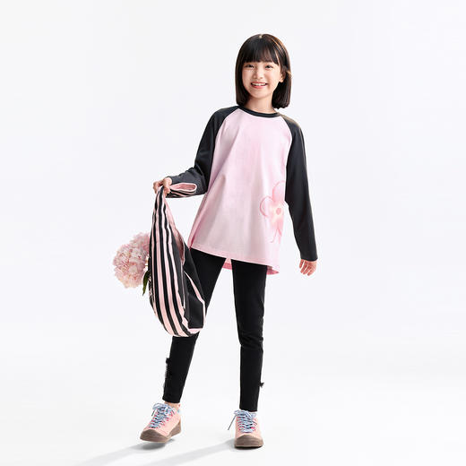 女童圆领长袖针织衫秋季新款安奈儿童装EG531518 商品图5