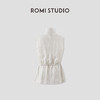 ROMI STUDIO“质感亚麻”100%亚麻抽绳收腰宽松立领马甲 RWCRWG3920 商品缩略图1