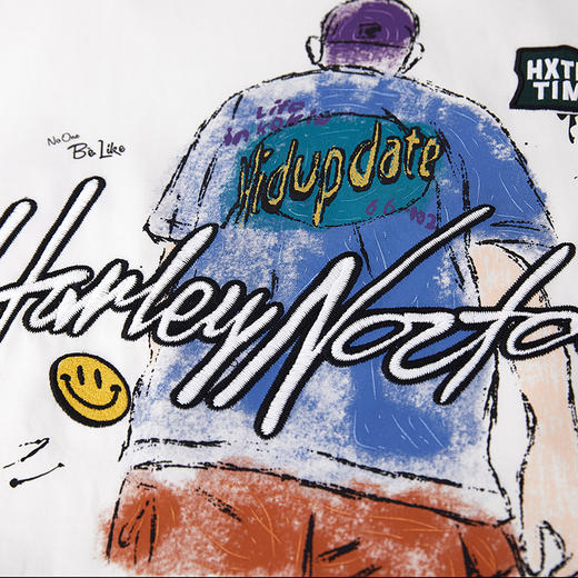 【新品上新】HX 夏季圆领短袖T恤微宽松C102520036101/02/03 商品图6