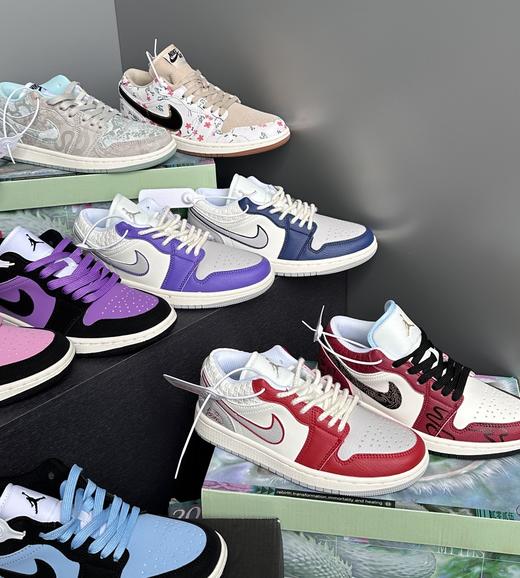 限定AJ1鞋工厂直清夏日多巴胺纯皮运动鞋 商品图1