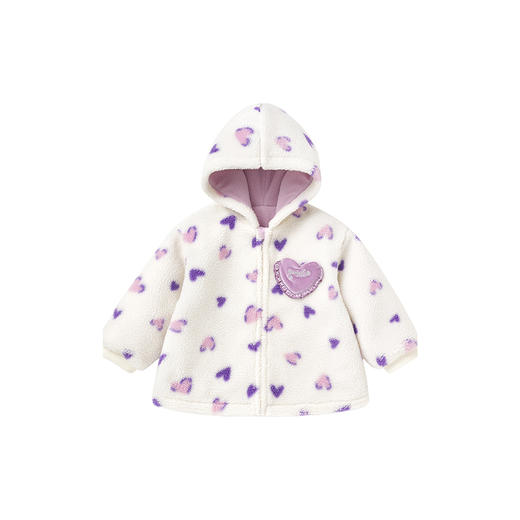 英氏儿童外套秋冬摇粒绒外套保暖防寒女童外套百搭休闲外套 商品图4