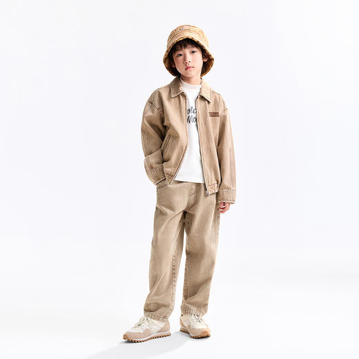 男童全腰梭织单裤秋季新款安奈儿童装EB536501 商品图3