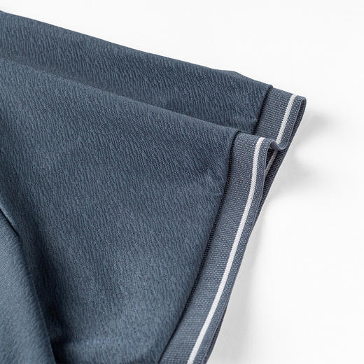 【7A抗菌凉感】罗蒙男士夏季暗纹提花抗皱商务polo衫男士短袖男t恤体恤 商品图9