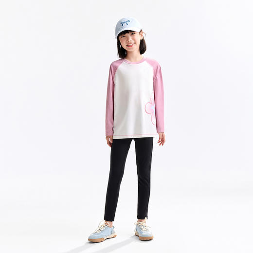 女童全腰针织打底裤秋季新款安奈儿童装EG536508 商品图3