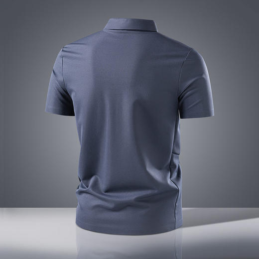 【7A抗菌凉感】罗蒙男士夏季抗皱无痕休闲polo衫男短袖运动t恤男短袖男 商品图4
