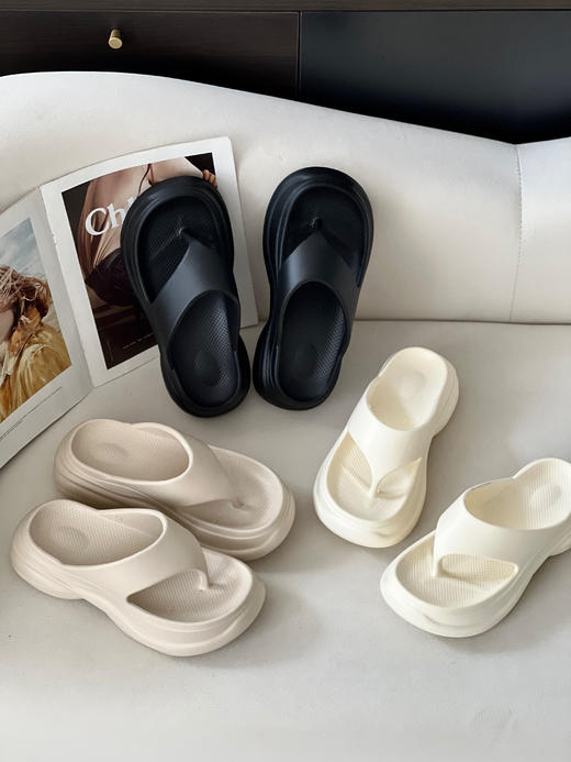 外贸订单白鹿同款厚底人字拖SS312 商品图1