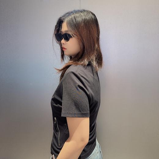 NC小立领双拉链侧边双口袋短袖小衫50504（黑）夏季152140200321 商品图2