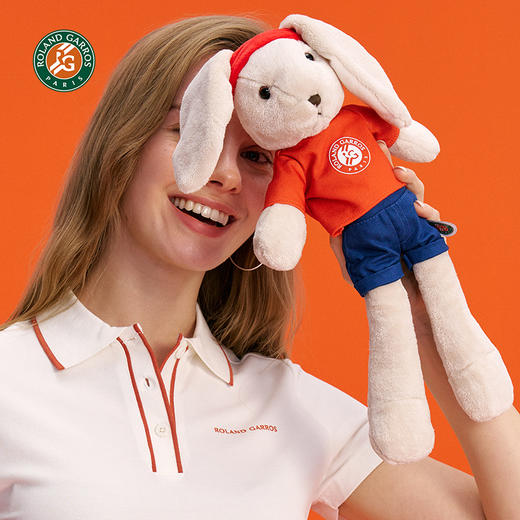 【官方进口】罗兰加洛斯法网吉祥物网球兔子公仔摆件毛绒玩具 商品图1