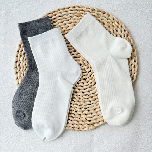 基础纯色舒适女中袜组合款袜子纪念日百货162999013 商品图3