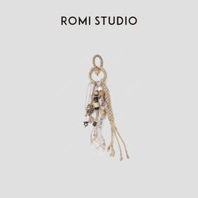 ROMI STUDIO 非金属大理石手链 复古民族风原麻绳挂饰 RWCLPJ3459