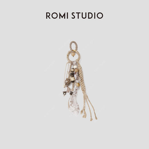 ROMI STUDIO 非金属大理石手链 复古民族风原麻绳挂饰 RWCLPJ3459 商品图0