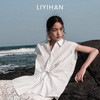 LIYIHAN织梦  25夏新款扭结廓形短袖衬衫法式翻领设计感宽松时尚 商品缩略图1