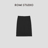 ROMI STUDIO“简约舒适”黑色高密棉轻薄弹力针织半身裙 RWCSXT2512 商品缩略图1