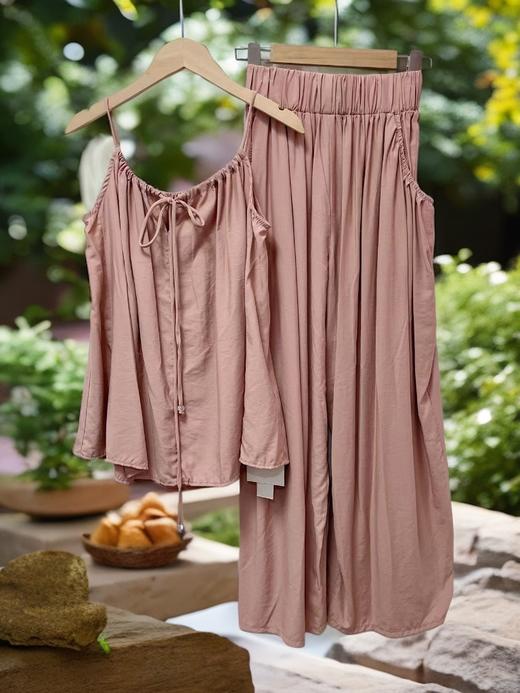 【限八一促】【套装】9009吊带衫➕阔腿裤两件套-喜出 商品图1