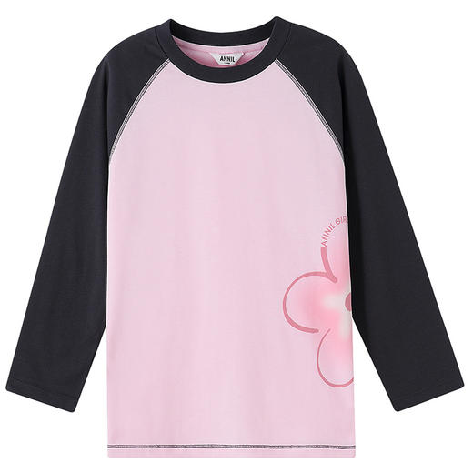 女童圆领长袖针织衫秋季新款安奈儿童装EG531518 商品图7