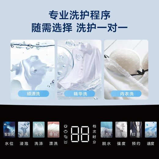 海尔（Haier）波轮洗衣机全自动家电云溪【精华洗双动力】直驱变频 1.21洗净比专属洗+双动力防缠绕以旧换新 双动力精华洗mate6 商品图6
