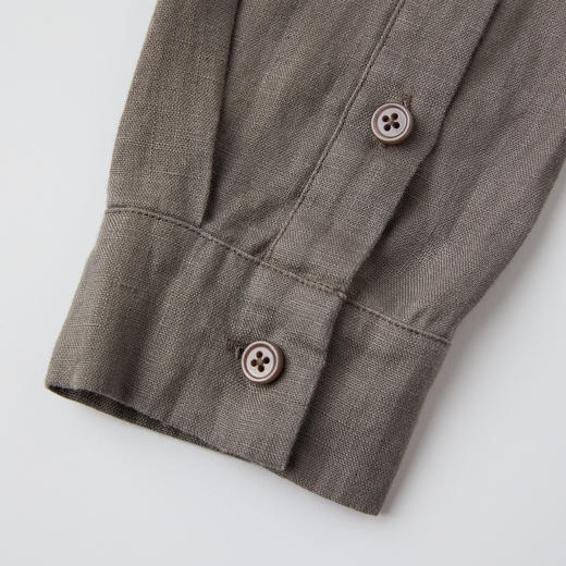 ROMI STUDIO“质感亚麻”100%亚麻轻薄做旧经典老钱衬衣 RWCSSY2532 商品图4