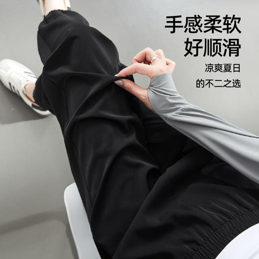 【休闲九分灯笼裤】逸阳夏薄高腰弹力显高显瘦运动休闲裤子3818A 商品图3