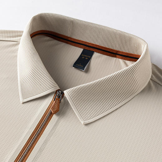 【凉感抗菌抗皱】罗蒙男士夏季休闲商务polo衫男短袖t恤男士t恤短袖 商品图7