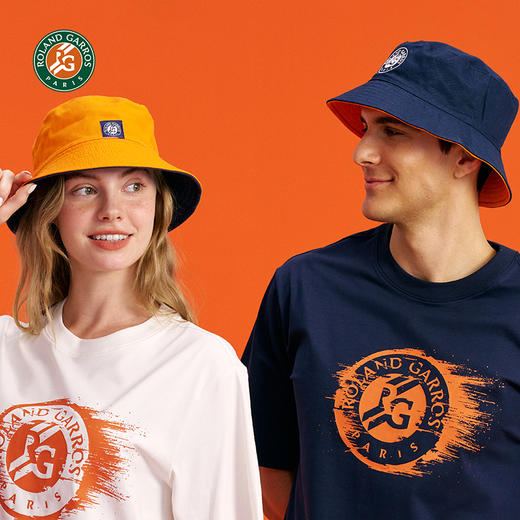 罗兰加洛斯法网正品 运动帽双面渔夫帽男女网球遮阳帽潮户外 商品图2