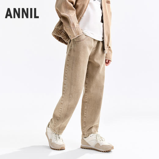 男童全腰梭织单裤秋季新款安奈儿童装EB536501 商品图2