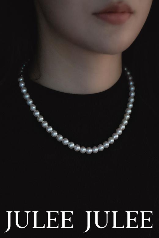 【618私藏专场】JULEEJULEE茱俪 925银天然akoya珍珠项链 商品图2